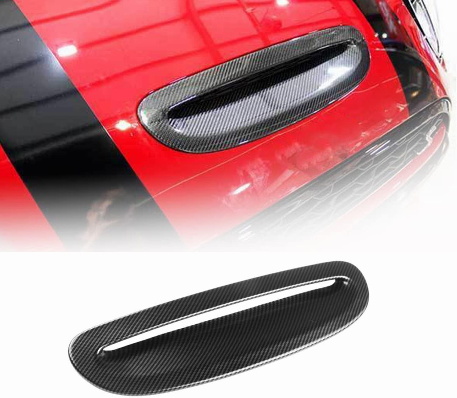 BRAND, CATEGORY, HEINMO, HOOD SCOOPS, HEINMO Car Hood Bonnet Scoop Air Vent Cover Front Outlet Duct Decor Flow Intake Trim For Cooper JCW S Clubman F54 F55 F56 F57