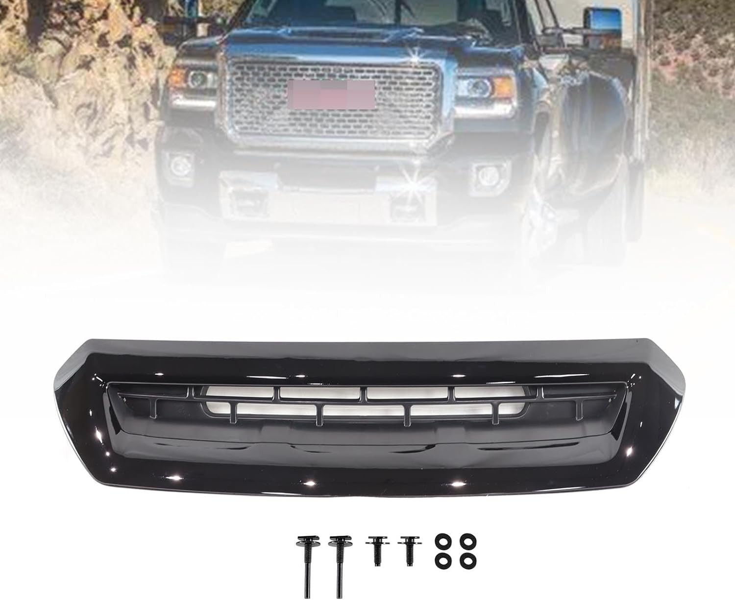 BRAND, CATEGORY, HOODS, LOSTAR, Hood Air V-e-n-t For 2017-2019 Sierra 2500 HD 3500 HD