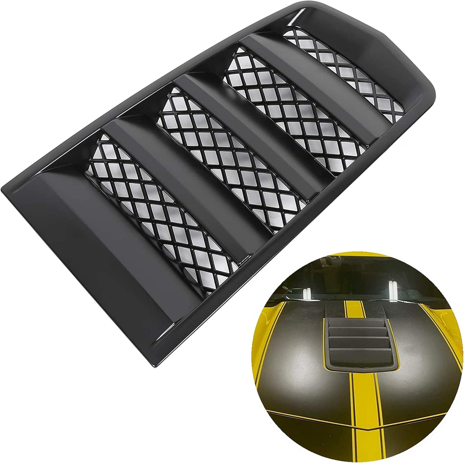 7BLACKSMITHS, BRAND, CATEGORY, HOOD SCOOPS, Hood Scoop Vents Grille for 2014-2015 Chevrolet Camaro Part# Number 22828242