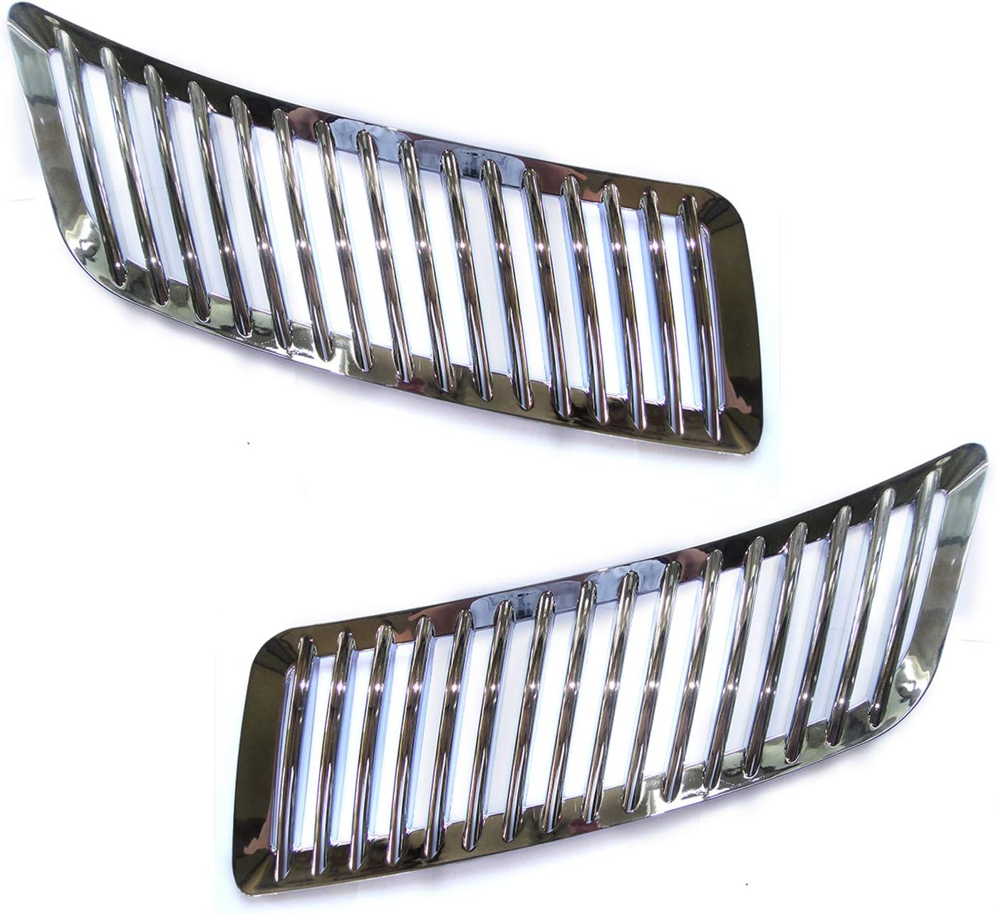 BRAND, CATEGORY, GRILLES, WXQP, Hood Upper Vent Grille Chrome Trim Pair Left & Right Compatible with Mercedes Benz Sprinter W906 2006 Onwards OE 9008360118,9008360018