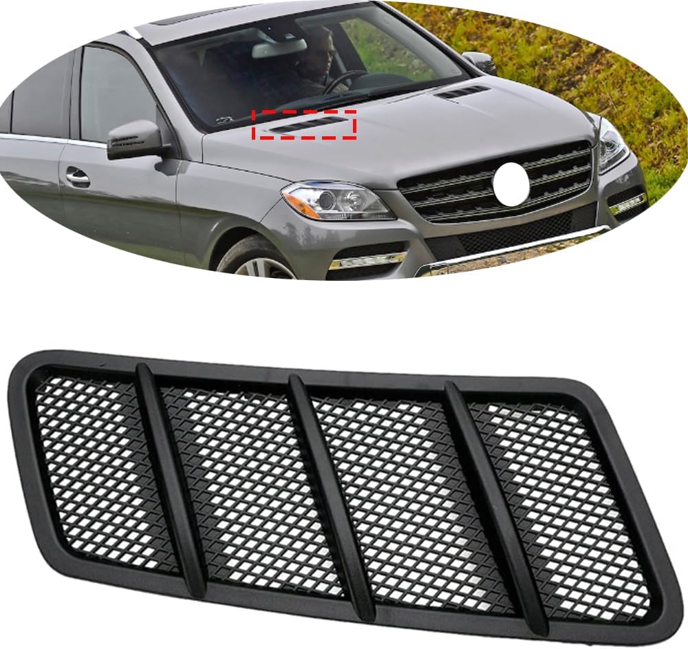 ALAINN ELAMAA, BRAND, CATEGORY, GRILLES, Hood Vent Cover Grille 1668800105 1668800205 Fit For Mercedes benz W166 ML GL 2012-2015 ML350 ML450 ML550 ML63 AMG GL320 GL350 GL450 GL550 (Left and Right)