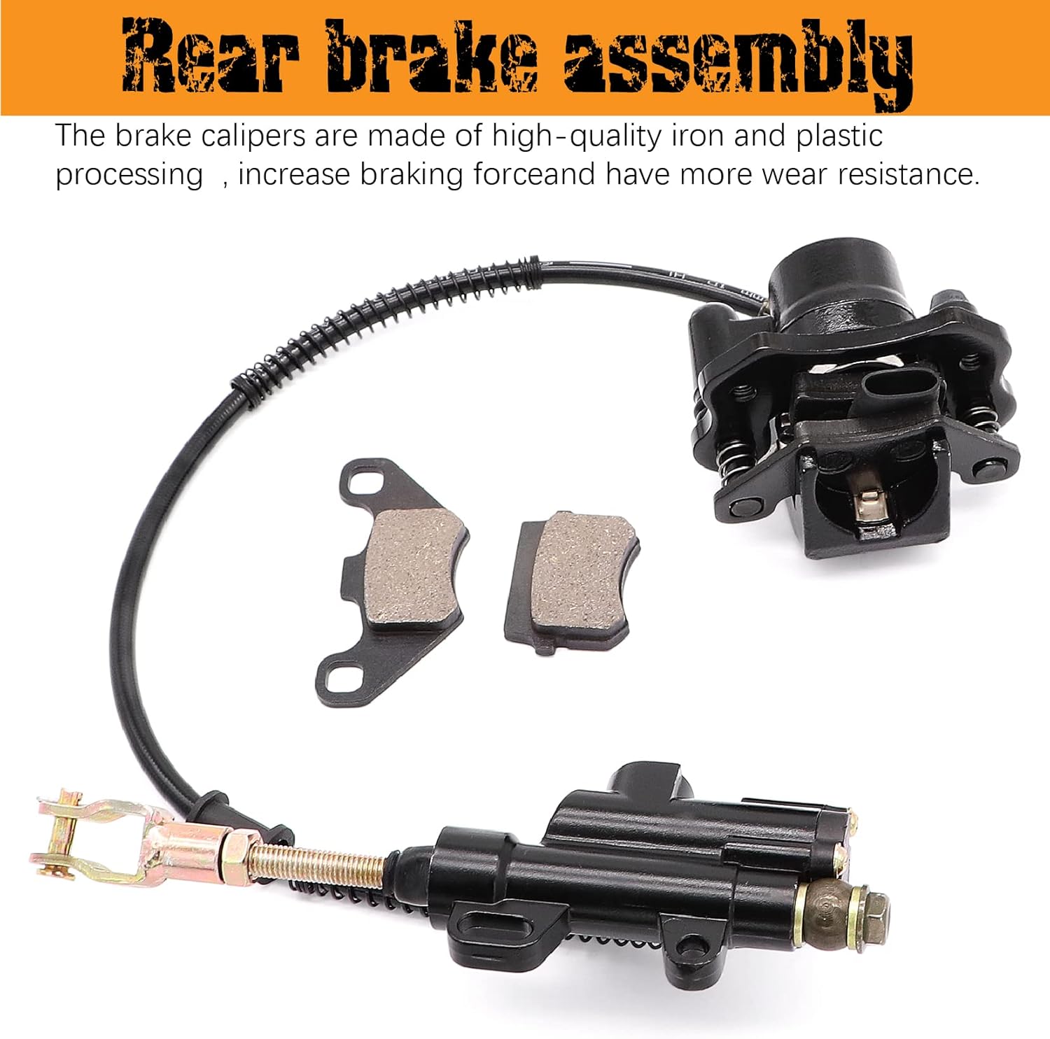 BRAND, CALIPERS, CATEGORY, INGOULUT, Hydraulic Rear Disc Brake Caliper Caliper Compatible with 70cc 90cc 110cc 125cc 140cc 150cc SSR Baja apollo Taotao Coolster Roketa SDG 107 Pitster Pro Atomik Sikk Chinese Pit Dirt Bike(12mm)