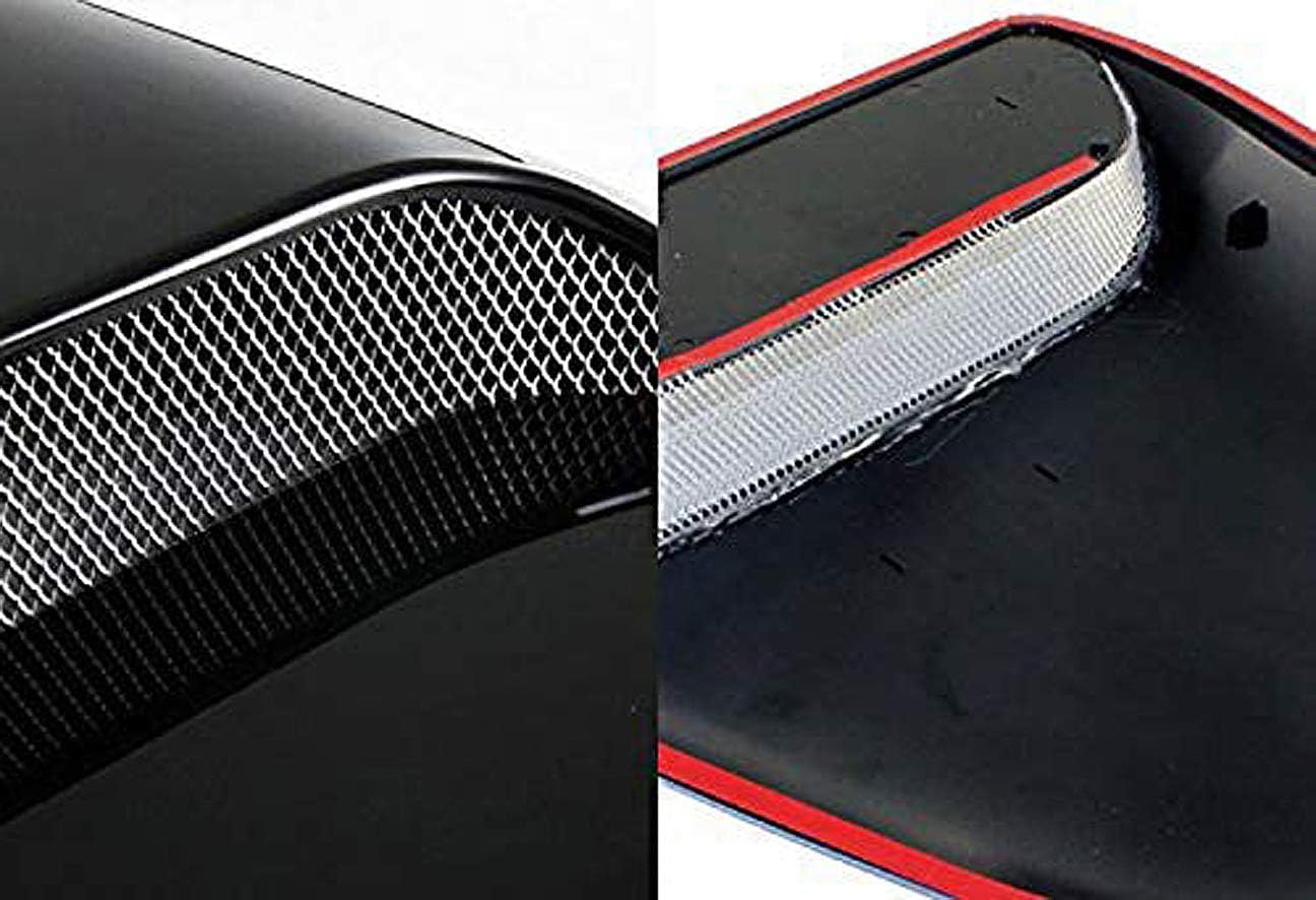 BRAND, CATEGORY, HOOD SCOOPS, ICBEAMER, ICBEAMER Black Hood Scoop AERO Dynamic Speed Racer Waterproof Flow w/ 3M Tape No Drill Universal Fit for Auto Vehicle