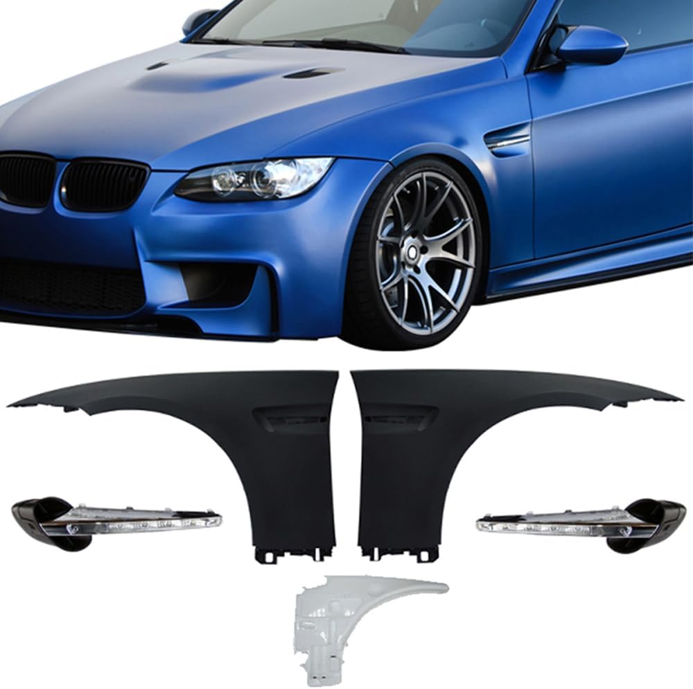 BRAND, CATEGORY, FENDERS, IKON MOTORSPORTS, IKON MOTORSPORTS Fender Compatible With 2007-2013 E92 2Dr, Complete M3 Front Fender Conversion Side Vent With Signal