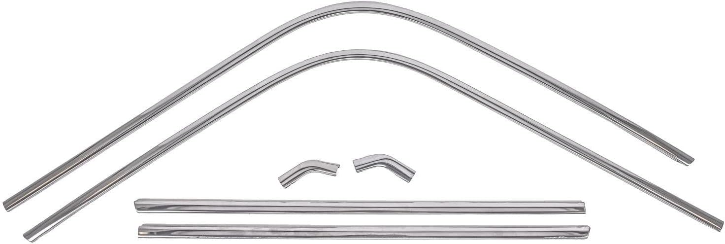 BRAND, CATEGORY, JEGS, TOPS & ROOFS, JEGS 79541 Roof Drip Molding Set 1968-1972 Chevy El Camino Left/Driver Side & Ri