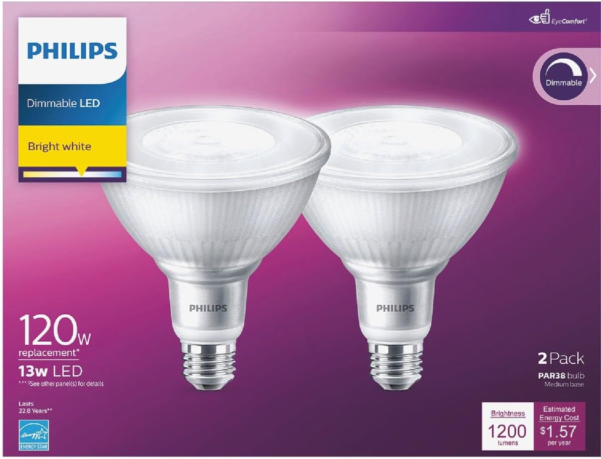 BRAND, CATEGORY, LED BULBS, PHILIPS, LED DM PAR38 E26 120W BW