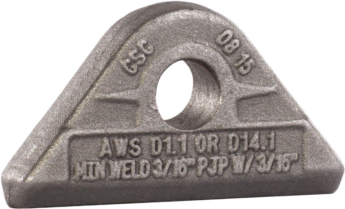 BRAND, CATEGORY, GRAB HOOKS, MAG-MATE, MAG-MATE PE0150 Weld-On Pad Eye, 1-1/2 Tons Working Load Limit, 2000 lb., Grey