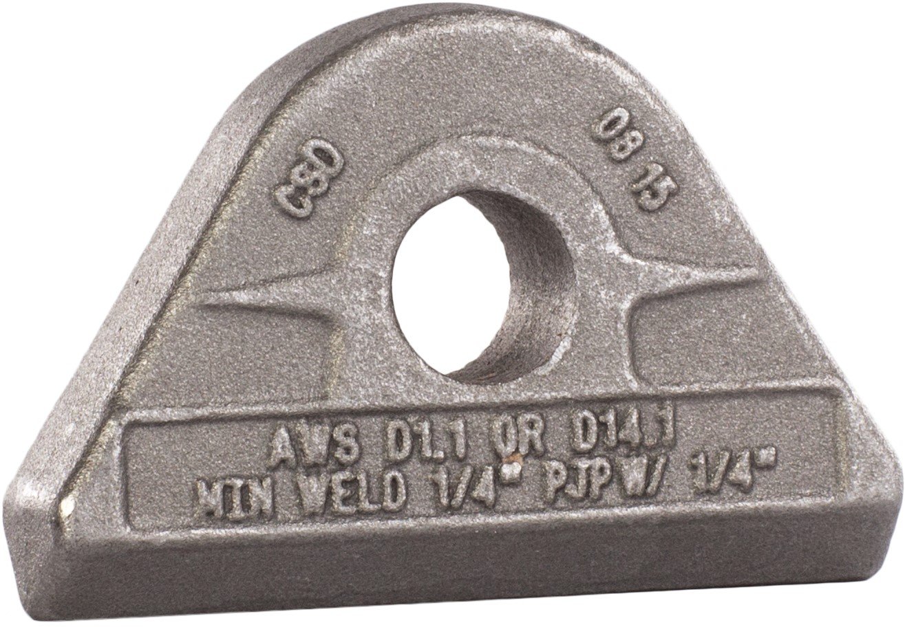 BRAND, CATEGORY, GRAB HOOKS, MAG-MATE, MAG-MATE PE0200 Weld-On Pad Eye, Made of A36 Weldable Carbon Steel, Welding Pad Eye Meets Stringent ASME BTH-1 Standards, with 2 Tons Working Load Limit, Weighs 0.80 lb, Gray