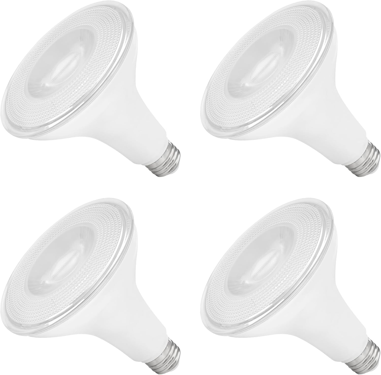 BRAND, CATEGORY, LED BULBS, MAXXIMA, Maxxima PAR38 LED Indoor/Outdoor Light Bulbs - 3000K Warm White Light, 1275 Lumens, 15 Watts, 100 Watt Equivalent Dimmable Flood Light, 90 CRI, Energy Star, Wet-Rated for Outdoor Security Use - 4 Pack