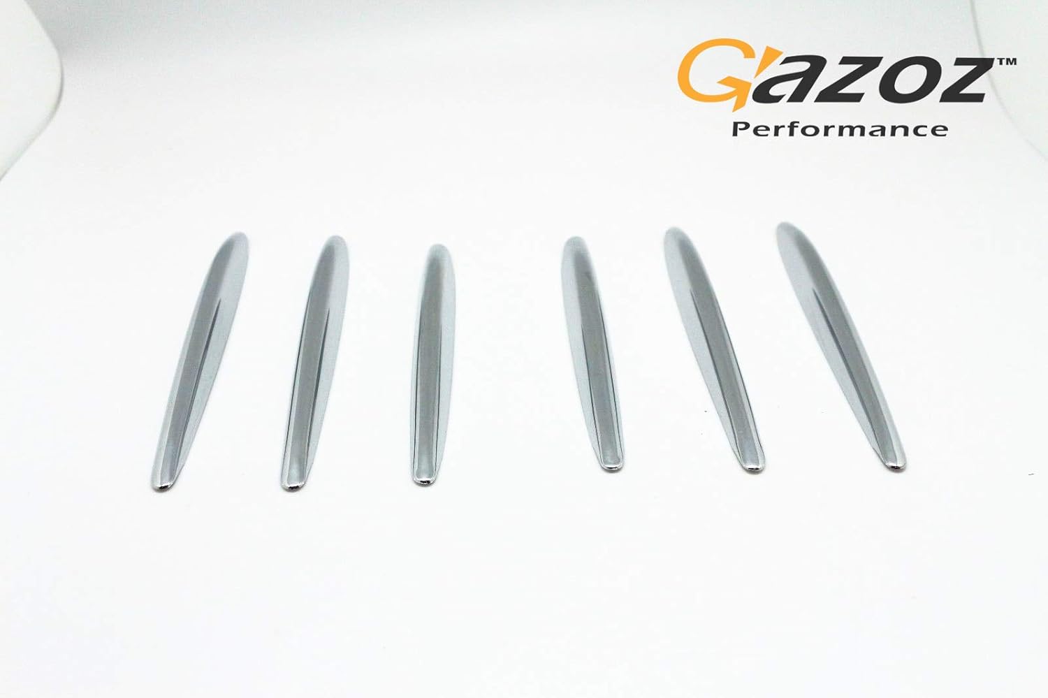 BRAND, CATEGORY, GAZOZ PERFORMANCE, GRILLES, Mercedes Benz SLK Accessories, Chrome Molding Fins, Bonnet Grille Hood Vent Cover Trims Compatible With 2012-2019 Mercedes Benz R172 SLK Class - Chrome Nickel Stripe