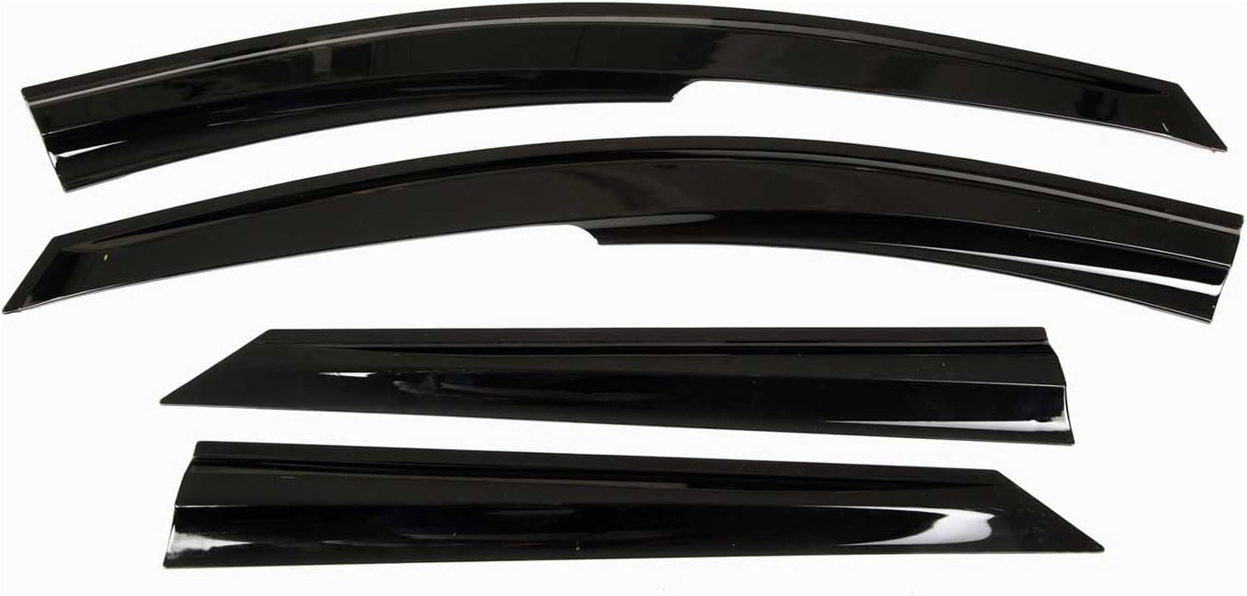 BODY, BRAND, CATEGORY, OMAC, OMAC Set Bug Shield Hood Deflector & Window Visor Vent for Honda Civic 2012-15 Sedan