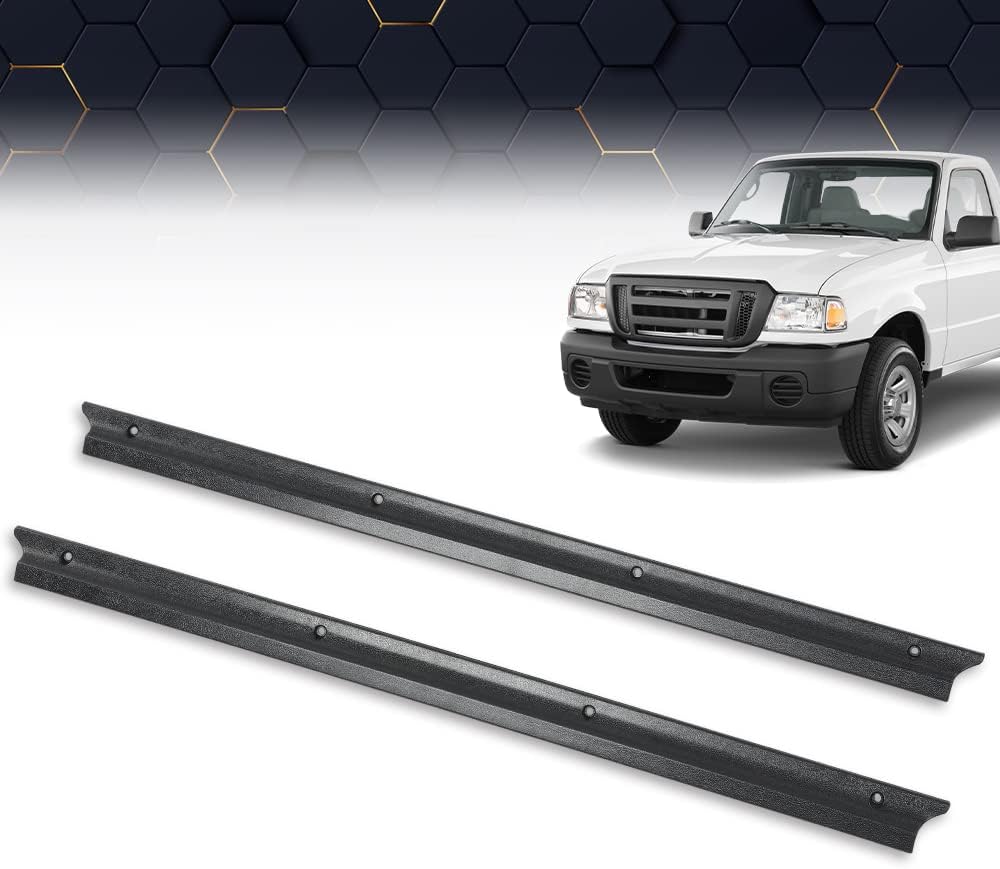 BRAND, CATEGORY, DOOR ENTRY GUARD, PIT66, PIT66 Door Sill Scuff Plate Protector Set Compatible with 1992-2011 Ford Ranger Extended Regular Cab Door Sill Plate