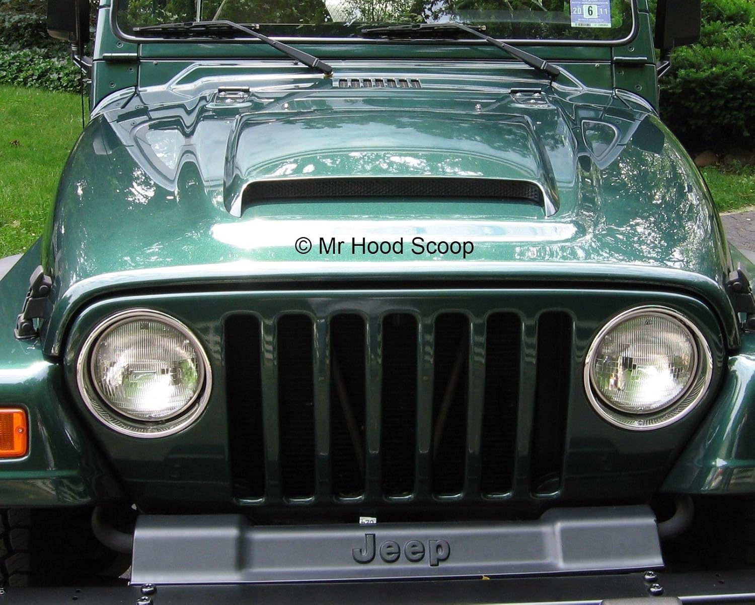 BRAND, CATEGORY, HOOD SCOOPS, XTREME AUTOSPORT, Painted Hood Scoop Compatible with 1987-2018 Jeep Wrangler HS009