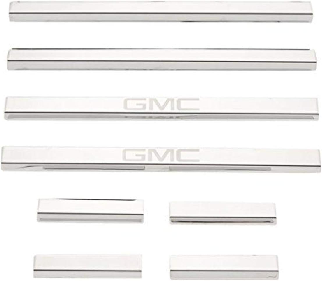 BRAND, CATEGORY, DOOR ENTRY GUARD, PUTCO, Putco GMC Logo Stainless Steel Door Sill Plates Kit - Fits GMC Sierra 1500 2014-2019/ Sierra 2500-3500 2015-2019 Kit Double Cab