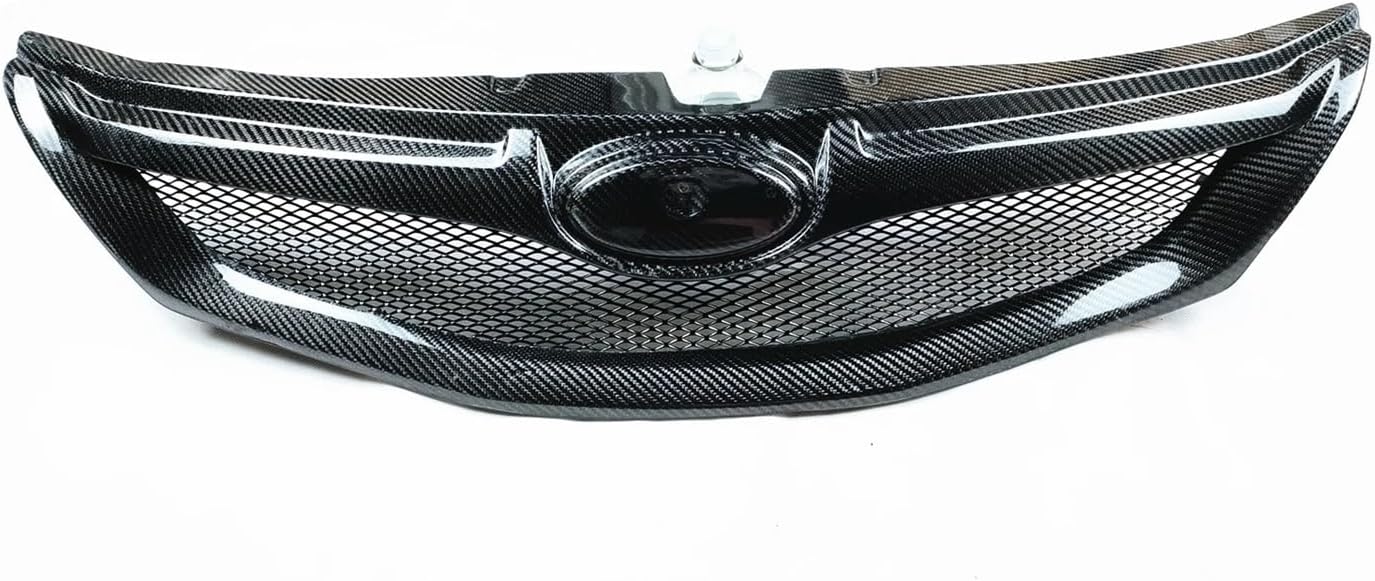 BRAND, CATEGORY, GRILLES, HUYUQI, Racing Grill Front Grille Compatible For Subaru Impreza WRX STi 2008-2011 Carbon Fiber Upper Bumper Hood Vent Mesh Car Body Kit Grid