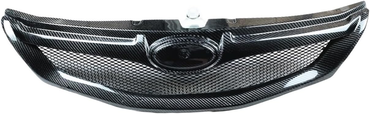 BRAND, CATEGORY, GRILLES, OKLCJUN, Racing Grill Front Grille Compatible for Subaru Impreza WRX STi 2008-2011 Real Carbon Fiber Upper Bumper Hood Vent Mesh Car Body Kit Grid