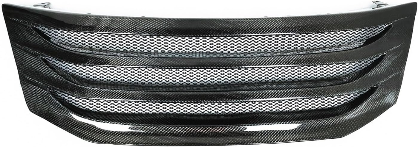 BRAND, CATEGORY, GRILLES, RWFZQKDX, Racing Grills Compatible for Crosstour 2009-2012 Front Grille Real Carbon Fiber Car Upper Bumper Hood Mesh Radiator Air Vent Grids