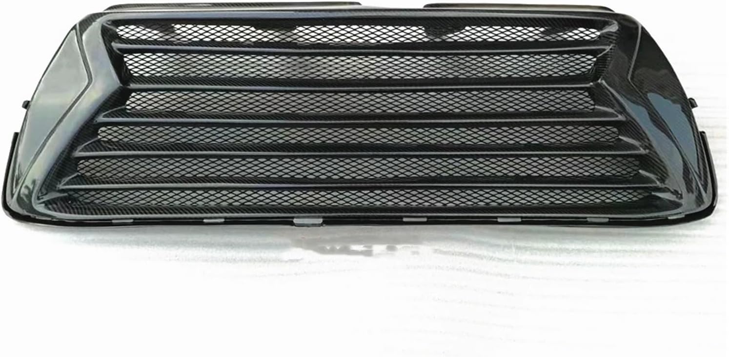 BRAND, CATEGORY, GRILLES, HZLIMJDQ, Real Carbon Fiber Front Grille Compatible For Toyota Highlander 2014-2016 Car Upper Bumper Intake Hood Cover Mesh Grid Vent Racing Grills