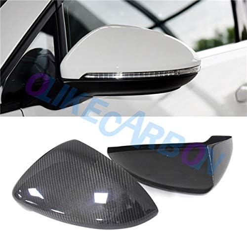 BRAND, CATEGORY, MIRRORS & PARTS, OLIKE, Real Carbon Fiber Rear Side Mirror Cover for VW Volkswagen Golf 7 MK7 MK7.5 Golf R Golf GTI MK7 2013-2018 Sticker