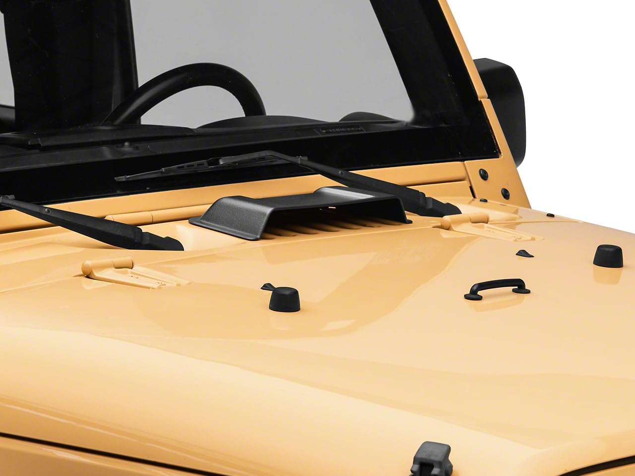 BRAND, CATEGORY, HOOD SCOOPS, RED ROCK, RedRock Cowl Vent Air Scoop; Textured Black (07-18 Jeep Wrangler JK)