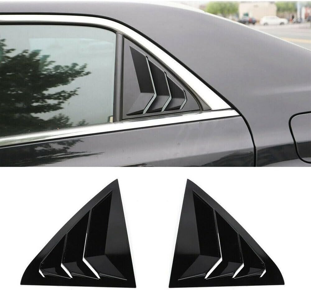 ARMREST COVERS, BRAND, CATEGORY, QEUFCIQ, Side Window Louver Air Vent Hood Cover Trim + Matte for Chrysler 300 2011-2021 Left Right Rear Exterior SWLAVHCTF2C3MB,Fast delivery