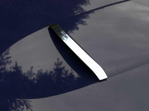 707MOTORING, BRAND, CATEGORY, HOOD SCOOPS, Stainless Polished Chrome Hood Accent Trim (Scoop) 1PC, Compatible with Ford Thunderbird 2002-2004 (2-Door, Coupe, Convertible)