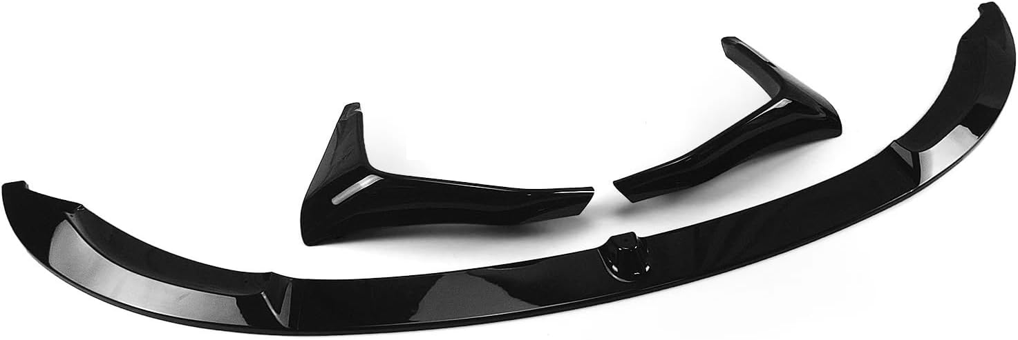 AIR DAMS, BRAND, CATEGORY, TXYY, TXYY Front Bumper Spoiler Lip BladeLower Side Air Vent Hood Cover Splitter Body Kit Compatible for BMW F80 M3 F83 F82 M4 2015-2020(Color:Bright Black)