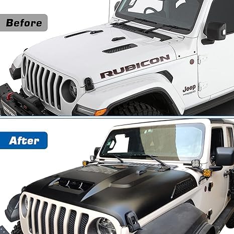 AL4X4, BRAND, CATEGORY, HOODS, The Replacement Hood for 2018-2024 Jeep Wrangler JL JLU & 2020-2024 Gladiator JT Space-Capsule Style Hood/Heat Dispersion Hood NOT fit Mojave or 392 models