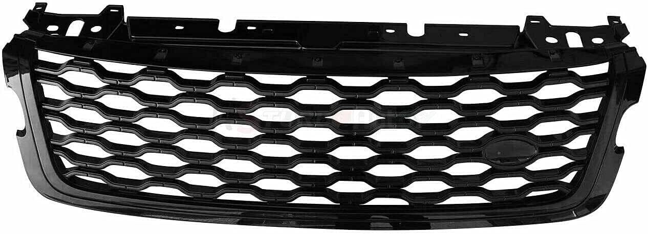 BRAND, CATEGORY, GRILLES, URP, Front Side Hood Grille Mesh Bar Vent Letter Sticker Fits for Range Rover Velar 2018-2023