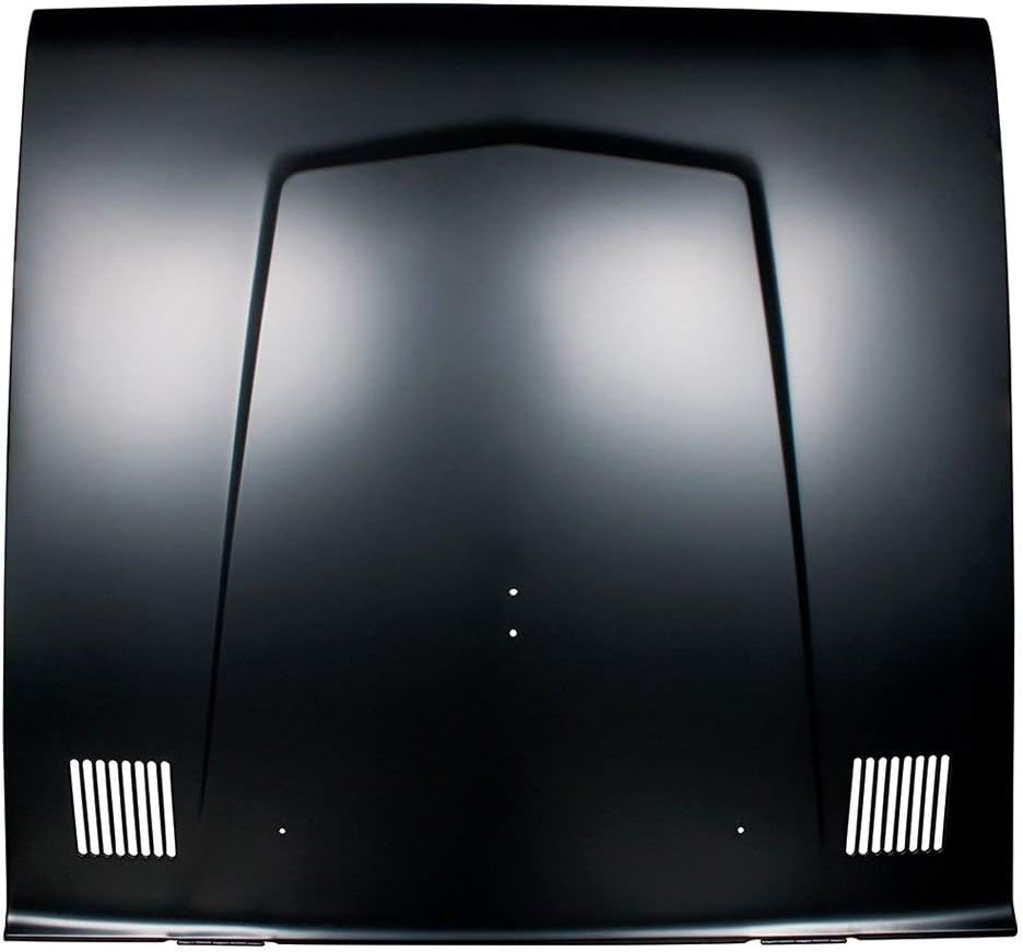 BRAND, CATEGORY, HOODS, UNITED PACIFIC, United Pacific For 1966-77 / Ford Bronco/Black EDP Hood with W/S U-Bolt Holes, Washer Holes & Vents 110460