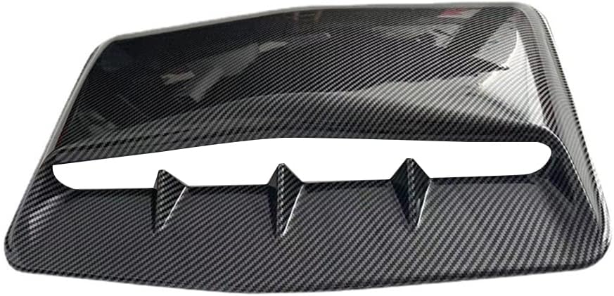 BRAND, CATEGORY, HOOD SCOOPS, IHREESY, Universal Air Intake Scoop Bonnet,Self Adhesive Air Flow Intake Side Scoop Hood Cover Universal Intake Scoop Turbo Bonnet Vent Cover,42cm x25cm,Carbon Fiber Pattern