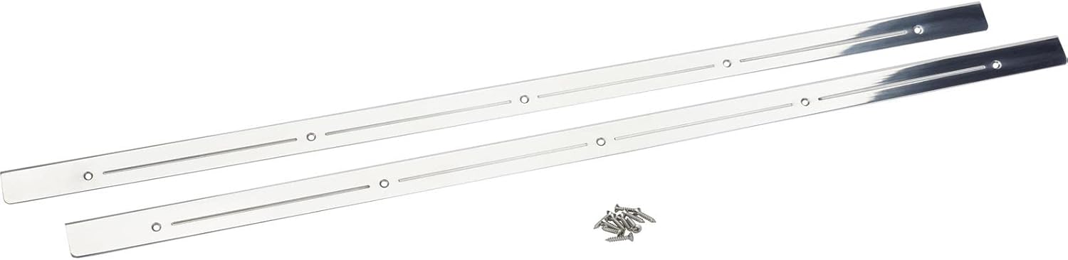 BRAND, CATEGORY, DOOR ENTRY GUARD, SPEEDWAY MOTORS, Universal Billet Door Sill Trim Plates, 33.25 Inch