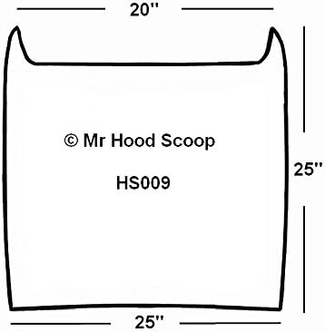 BRAND, CATEGORY, HOOD SCOOPS, XTREME AUTOSPORT, Unpainted Hood Scoop Compatible with 1995-2007 Chevrolet Monte Carlo by MrHoodScoop HS009