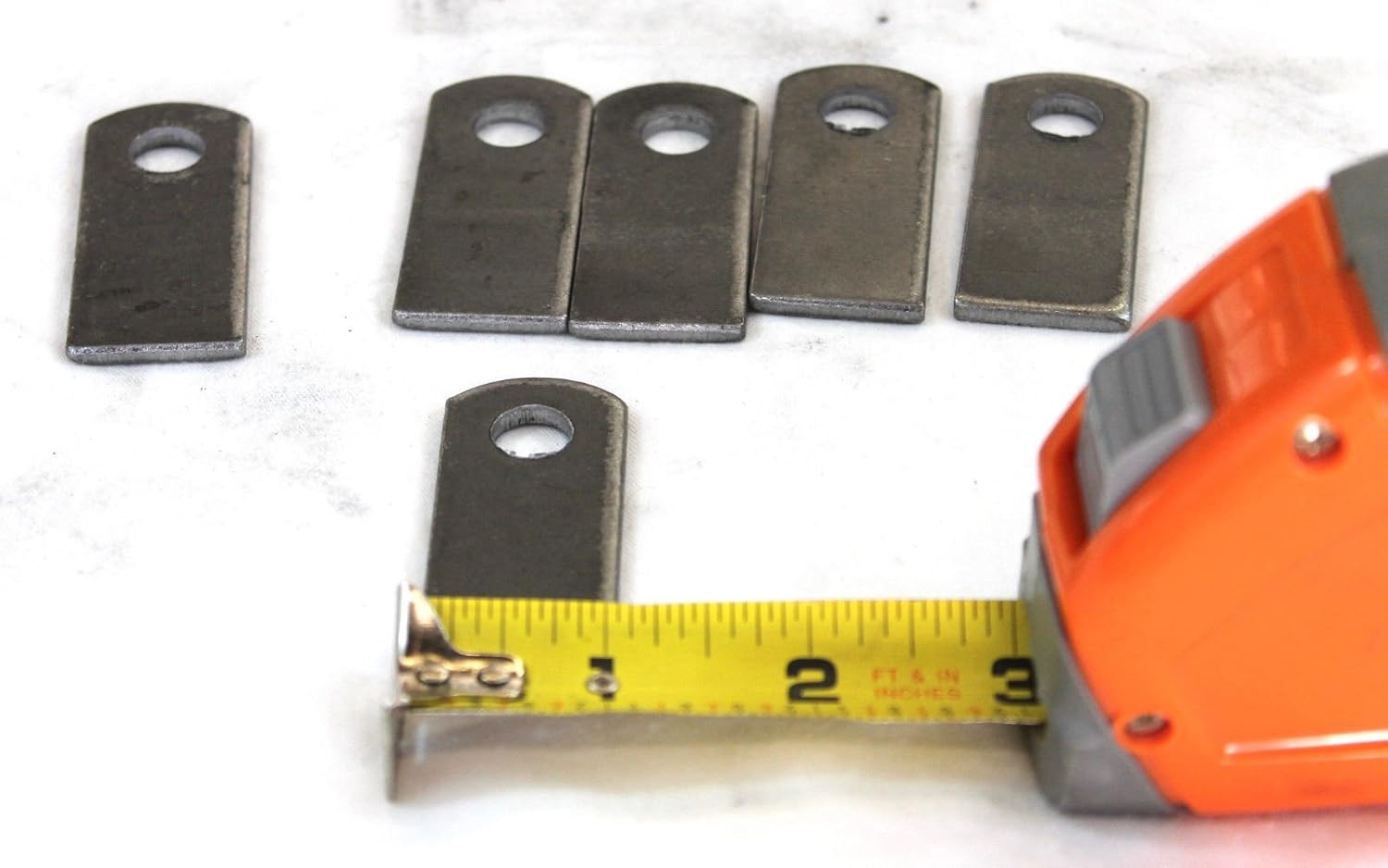 BRACKETS, BRAND, CATEGORY, UNP, Weld On Steel Flat Tab Brackets 1" x 2 3/8" x 1/8" Lot of 12 Brackets