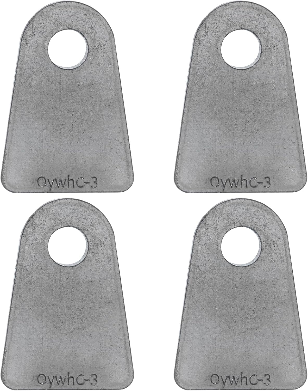 BRAND, CATEGORY, HARDWARE & BRACKETS, OYWHC, Weld on Tabs, Steel shock mount Weld Tab, Universal Weld on Tabs Flat Bottom Mount with a 1/2" Hole.2-1/2" Height, 1-3/4" Wide, 1/4" Thick Pack Of 4 Tabs Steel Mounting Bracket OywhC-3