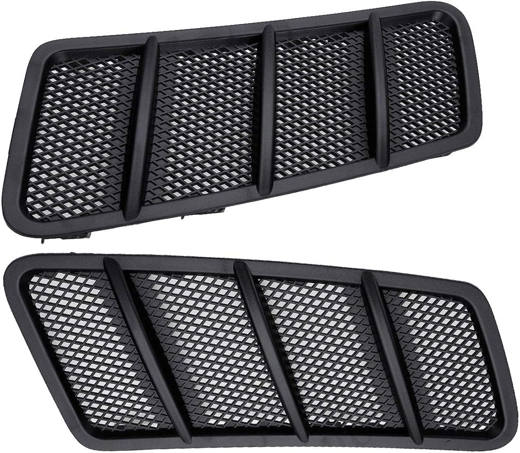 BELER, BRAND, CATEGORY, GRILLES, beler 2pcs Black Left & Right Hood Air Vent Grille Fit for Benz W166 GL GL350 GL450 ML ML350 2012-2015 1668800105 1668800205